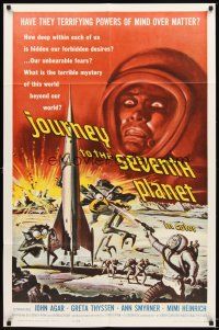 4w645 JOURNEY TO THE SEVENTH PLANET 1sh '61 they have terryfing powers of mind over matter!