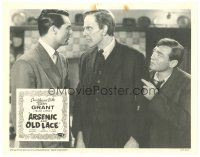 4w120 ARSENIC & OLD LACE LC R58 Peter Lorre watches Cary Grant glare at Raymond Massey, Capra!