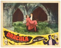 4w178 DRACULA LC #8 R51 best image of vampire Bela Lugosi with cape carrying Helen Chandler!