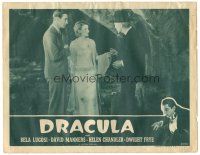 4w177 DRACULA LC R47 David Manners & Helen Chandler with Edward Van Sloan, Tod Browning classic!