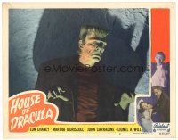 4w208 HOUSE OF DRACULA LC #2 R50 best close up of Glenn Strange as the Frankenstein monster!
