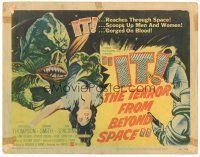 4w093 IT! THE TERROR FROM BEYOND SPACE TC '58 5 men with guns drawn about to confront monster!
