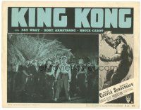 4w239 KING KONG LC #1 R52 Robert Armstrong, Bruce Cabot & the crew face down natives!