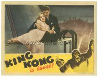 4w236 KING KONG LC R42 Fay Wray & Bruce Cabot on the Empire State Building at film's climax!