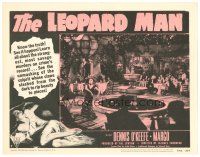4w244 LEOPARD MAN LC #7 R52 Jacques Tourneur, Dennis O'Keefe watches Margo dancing at restaurant!