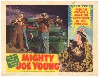 4w256 MIGHTY JOE YOUNG LC #3 '49 first Ray Harryhausen, great c/u of cops by car pointing rifles!