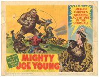 4w254 MIGHTY JOE YOUNG LC #6 '49 first Ray Harryhausen, Widhoff art of ape vs cowboys!