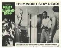 4w277 NIGHT OF THE LIVING DEAD LC #1 '68 George Romero zombie classic, c/u Duane Jones with rifle!