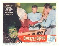 4w295 QUEEN OF BLOOD LC #6 '66 Dennis Hopper watches scientist inject inhuman Florence Marly!