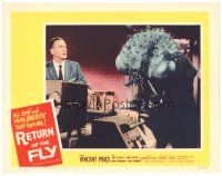 4w298 RETURN OF THE FLY LC #6 '59 wacky giant insect monster in laboratory with John Sutton!