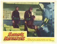 4w306 SATAN'S SATELLITES LC #8 '58 Leonard Nimoy & wacky alien spies at spaceship controls!