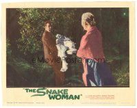 4w313 SNAKE WOMAN LC #6 '61 woman watches guy carrying enormous snakeskin shaped like a person!