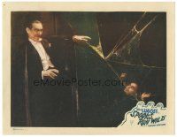 4w320 SPOOKS RUN WILD LC R49 close up of creepy Bela Lugosi with Angelo Rossitto by spider web!