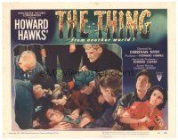 4w330 THING LC #8 '51 Howard Hawks classic horror, Tobey, Sheridan, Martin & Dierkes help Franz!