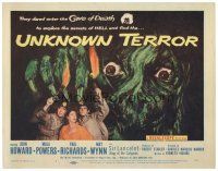 4w106 UNKNOWN TERROR TC '57 they dared enter the Cave of Death to explore the secrets of HELL!