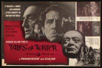 4w839 TALES OF TERROR pressbook '62 great close ups of Peter Lorre, Vincent Price & Basil Rathbone!