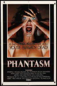 4w689 PHANTASM 1sh '79 best completely different horror image of terrified naked woman!