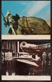 4w467 STAR WARS 4 color 11x14 stills '77 Darth Vader by Millennium Falcon, Han Solo, storm troopers