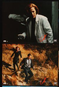 4w033 X-FILES set of 10 French LCs '98 David Duchovny, Gillian Anderson, Lone Gunmen, sci-fi!