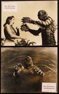 4w063 CREATURE FROM THE BLACK LAGOON set of 6 German LCs R70s sexy Julie Adams & monster!