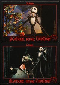 4w054 NIGHTMARE BEFORE CHRISTMAS set of 13 German LCs '93 Tim Burton, great cartoon horror images!