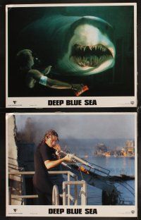 4w374 DEEP BLUE SEA 8 LCs '99 Samuel L. Jackson, LL Cool J. Michael Rapaport, cool shark images!