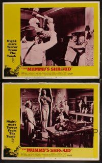 4w464 MUMMY'S SHROUD 4 LCs '67 Hammer horror, nightmare terror from the tomb, monster shown!