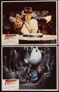 4w408 RAIDERS OF THE LOST ARK 8 LCs '81 Harrison Ford, George Lucas & Steven Spielberg classic!