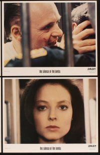 4w413 SILENCE OF THE LAMBS 8 LCs '91 Anthony Hopkins, Jodie Foster, Jonathan Demme classic!