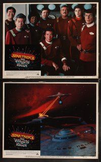 4w416 STAR TREK II 8 LCs '82 The Wrath of Khan, William Shatner, Ricardo Montalban, sci-fi sequel!