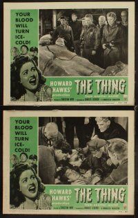 4w421 THING 8 LCs R54 Howard Hawks classic horror, Kenneth Tobey, Margaret Sheridan!