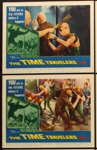 4w445 TIME TRAVELERS 6 LCs '64 step through the time portal beyond the crack in space and time!