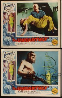4w447 UNEARTHLY 6 LCs '57 great images of the wolfman monster + Tor Johnson & more!