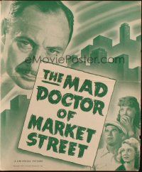 4w821 MAD DOCTOR OF MARKET STREET pressbook '42 is Lionel Atwill a genius or fiend!