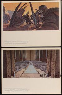 4w011 STAR WARS 8 11x14 art prints '77 wonderful different artwork by Ralph McQuarrie!