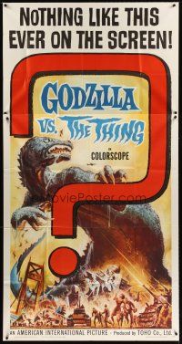 4x203 GODZILLA VS. THE THING 3sh '64 Toho sci-fi, best monster art, how much terror can you stand!