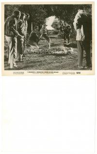 4x299 I MARRIED A MONSTER FROM OUTER SPACE 8x10 still '58 men & dog examine alien on ground!