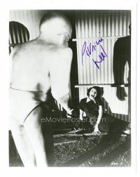 4x236 PATRICIA NEAL signed 8x10 REPRO still '80s c/u with Gort from Day the Earth Stood Still!