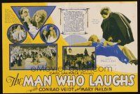 4x030 MAN WHO LAUGHS herald '28 multiple images + artwork of Conrad Veidt, directed by Paul Leni!