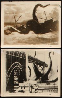4x327 IT CAME FROM BENEATH THE SEA 21 8x10 stills '55 Ray Harryhausen, wonderful monster images!