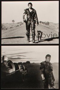 4x422 MAD MAX 2: THE ROAD WARRIOR 3 7x9.5 stills '82 classic image of Mel Gibson walking with dog!
