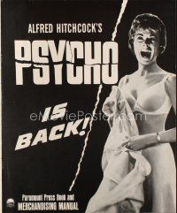 4x168 PSYCHO pressbook R65 sexy half-dressed Janet Leigh, Anthony Perkins, Alfred Hitchcock