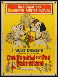 4z330 ONE HUNDRED & ONE DALMATIANS 30x40 '61 most classic Walt Disney canine family cartoon!
