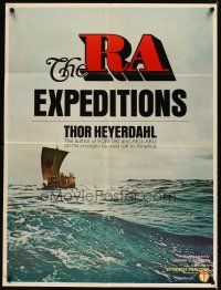 4z333 RA EXPEDITIONS 30x40 '72 Thor Heyerdahl re-creates viking ship travel to The New World!