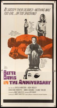 4z031 ANNIVERSARY int'l 3sh '67 Bette Davis with funky eyepatch in another portrait in evil!