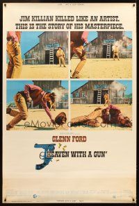 4z230 HEAVEN WITH A GUN w/COA 40x60 '69 Glenn Ford kills like an artist & this is his masterpiece!