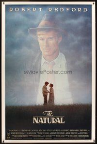 4z243 NATURAL 40x60 '84 cool image of Robert Redford, Barry Levinson, baseball!