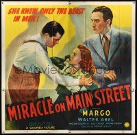 4z026 MIRACLE ON MAIN STREET 6sh '39 William Collier & Margo only knew the beast in men!