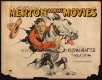 4z064 MERTON OF THE MOVIES 1/2sh '24 wonderful art of Glenn Hunter as Clifford Armytage!