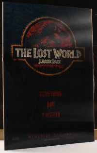 4z050 JURASSIC PARK 2 lenticular teaser 1sh '97 The Lost World, cool image of giant dinosaur!